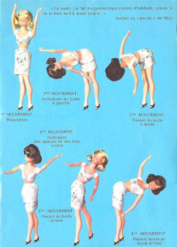 Mily fait sa gymnastique