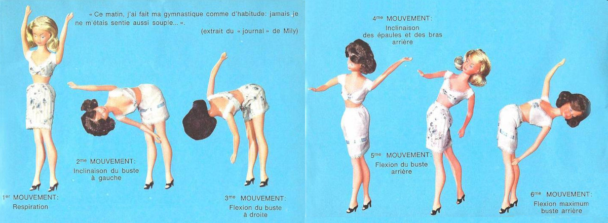 Mily fait sa gymnastique