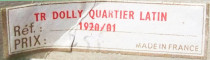 Quartier Latin étiquette