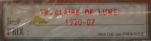 Claire de Lune - étiquette