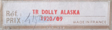 Alaska étiquette